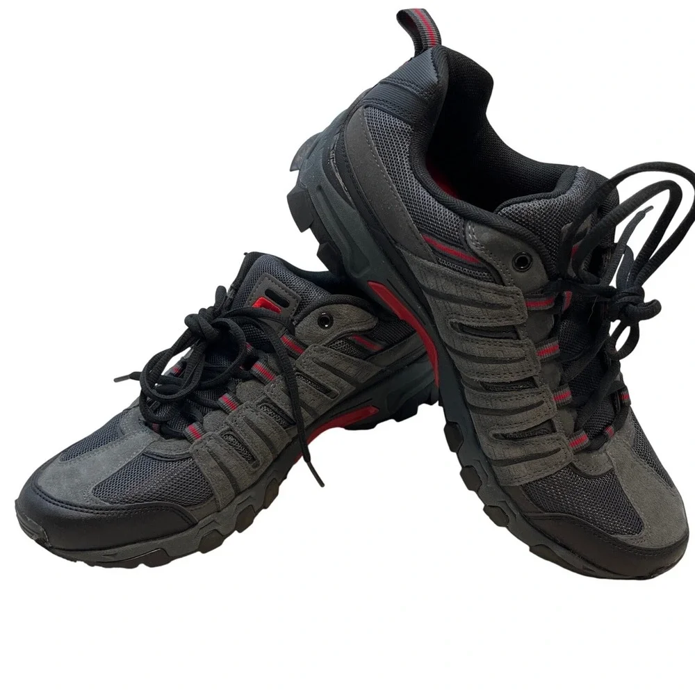 Fila Men's Athletic Shoes Sneakers Dark‎ Gray Red Lace Up Size 12